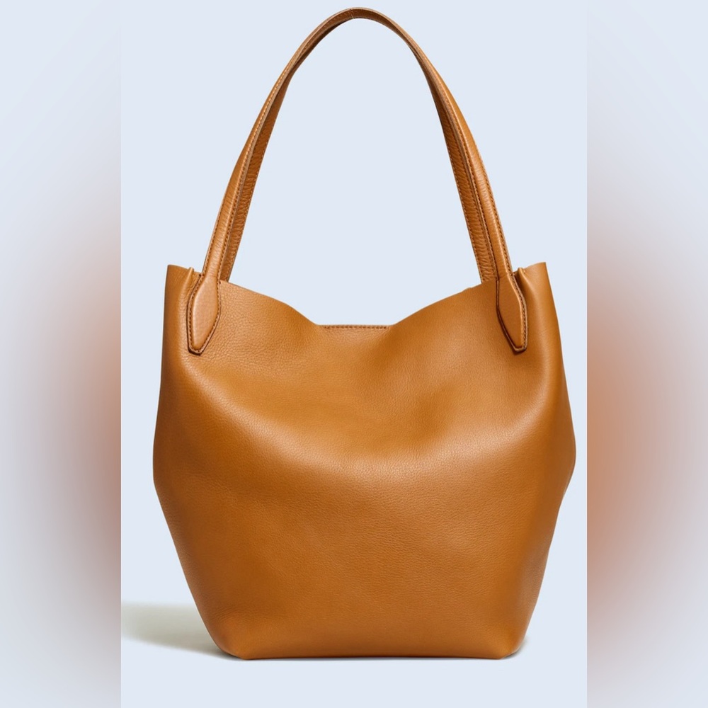 NWOT Madewell The Shopper Tote in Soft Grain Pebbled Leather
